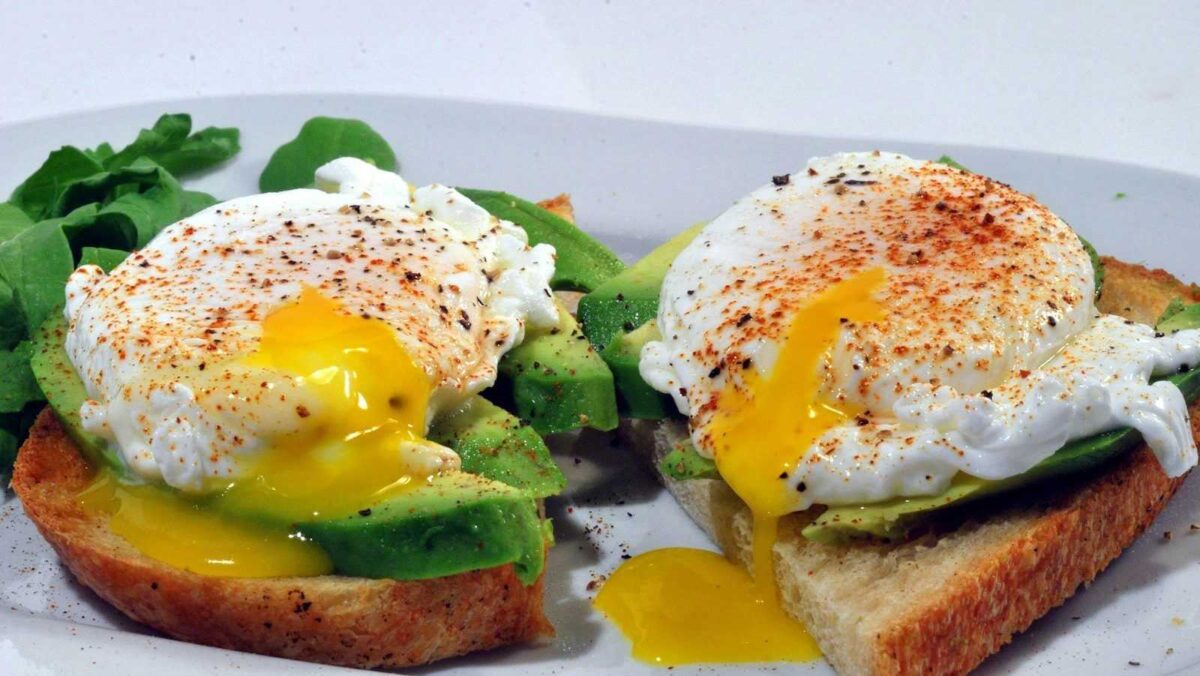 avokado og egg